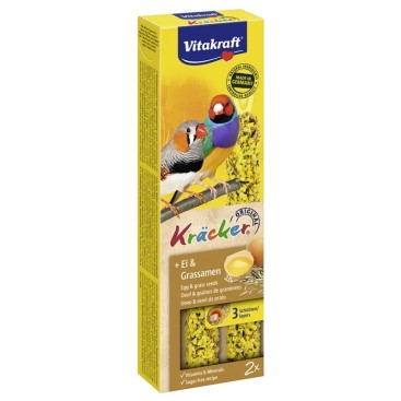 VITAKRAFT KRACKER DUO για Εξωτικά Πτηνά με αυγό & σπόρους 2sticks *προς Κ*