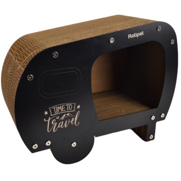 ROTIPET CAMBER CAT SCRATCHER LRG BLACK 50x39x27cm
