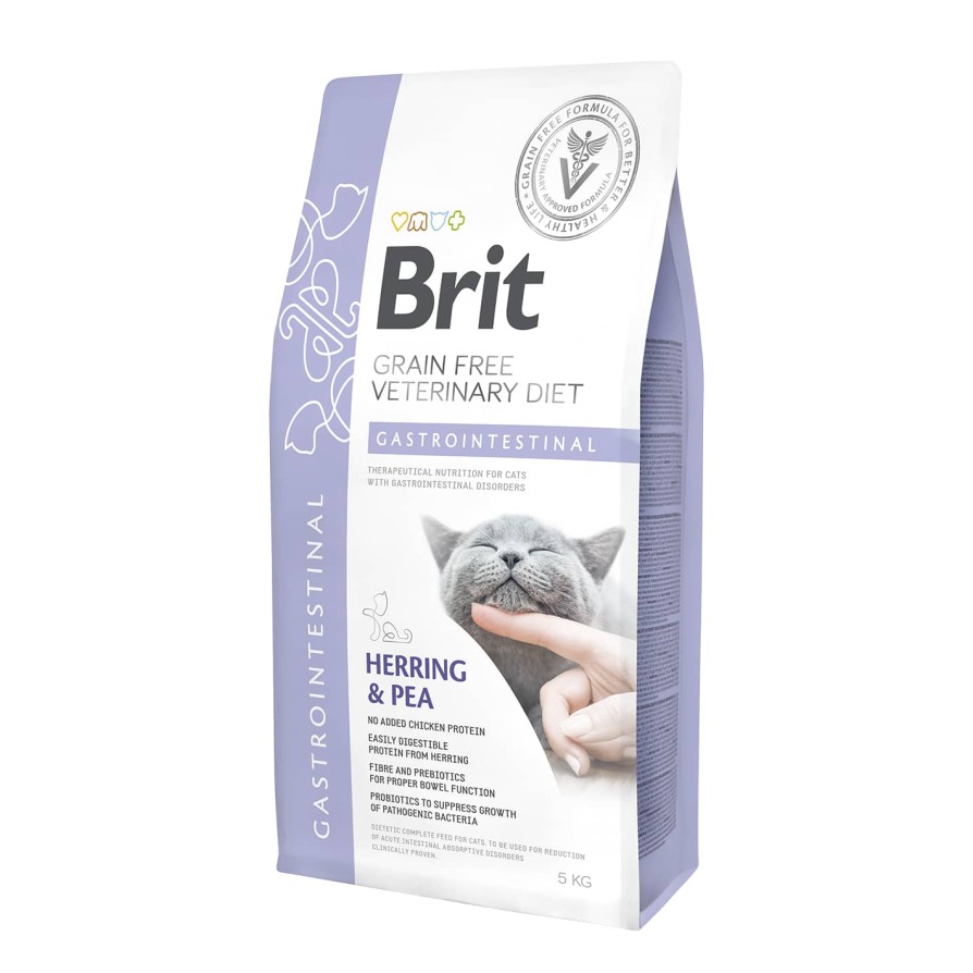 BRIT VD GF CAT GASTROINTESTINAL HERRING & PEA 5kg BRIT