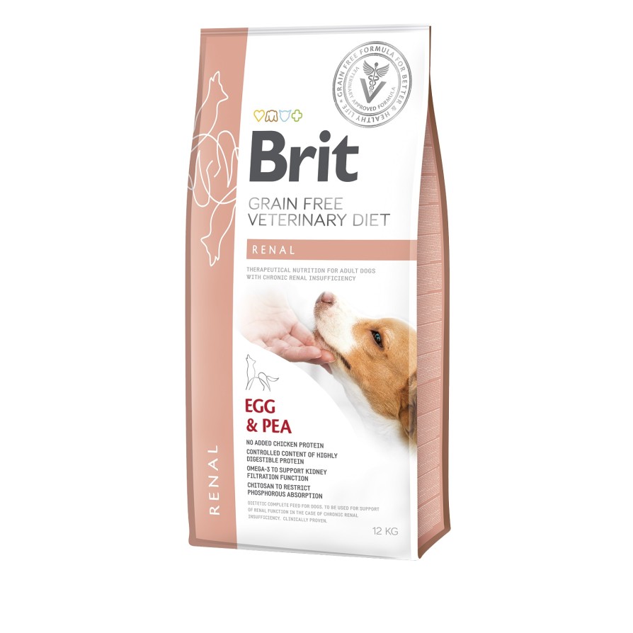 BRIT VD GF DOG RENAL 2KG MARINA
