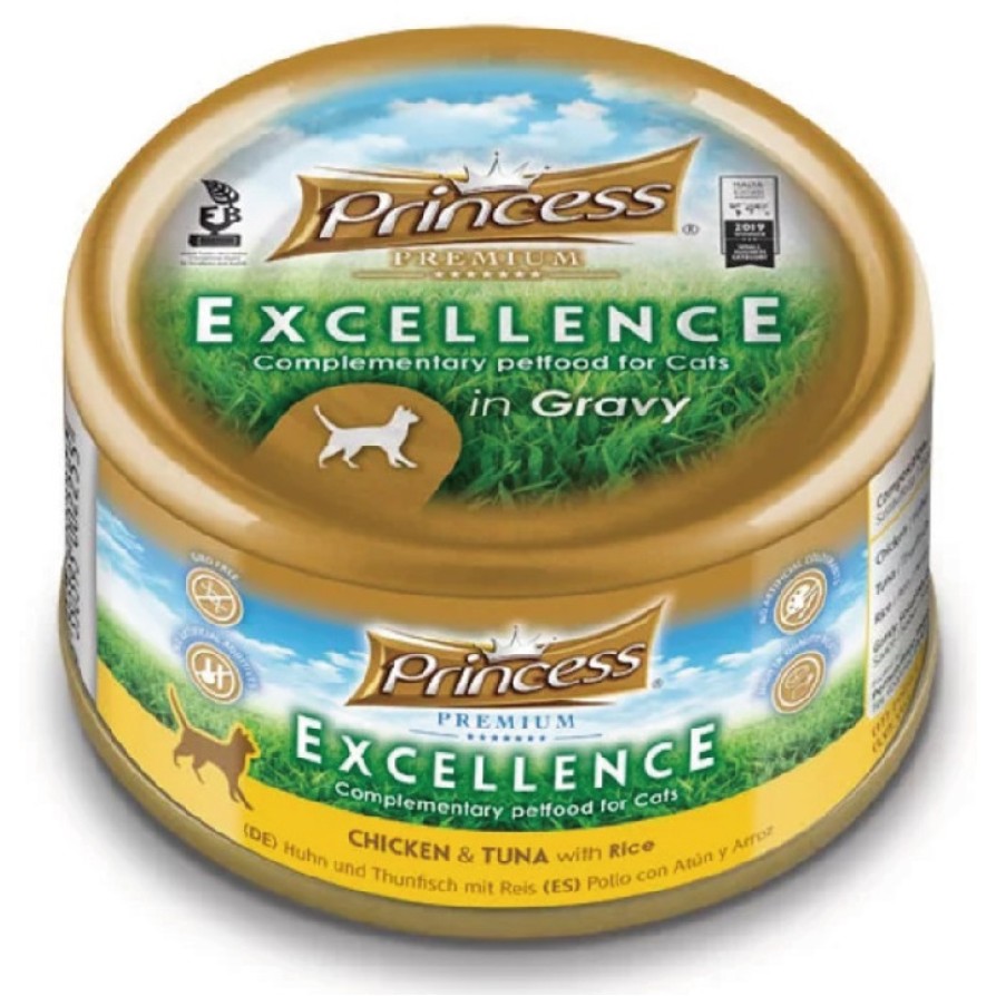 PRINCESS PREMIUM CHICKEN, TUNA, RICE 70GR (MT) PRINCESS