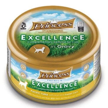 PRINCESS EXCELLENCE με Τόνο, Ρύζι & Καλαμπόκι 70gr