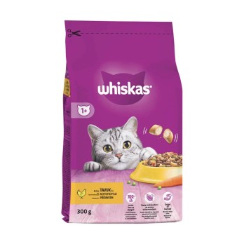 WHISKAS ADULT με ΚΟΤΌΠΟΥΛΟ & ΓΕΜΙΣΤΈΣ ΚΡΟΚΈΤΕΣ 300gr