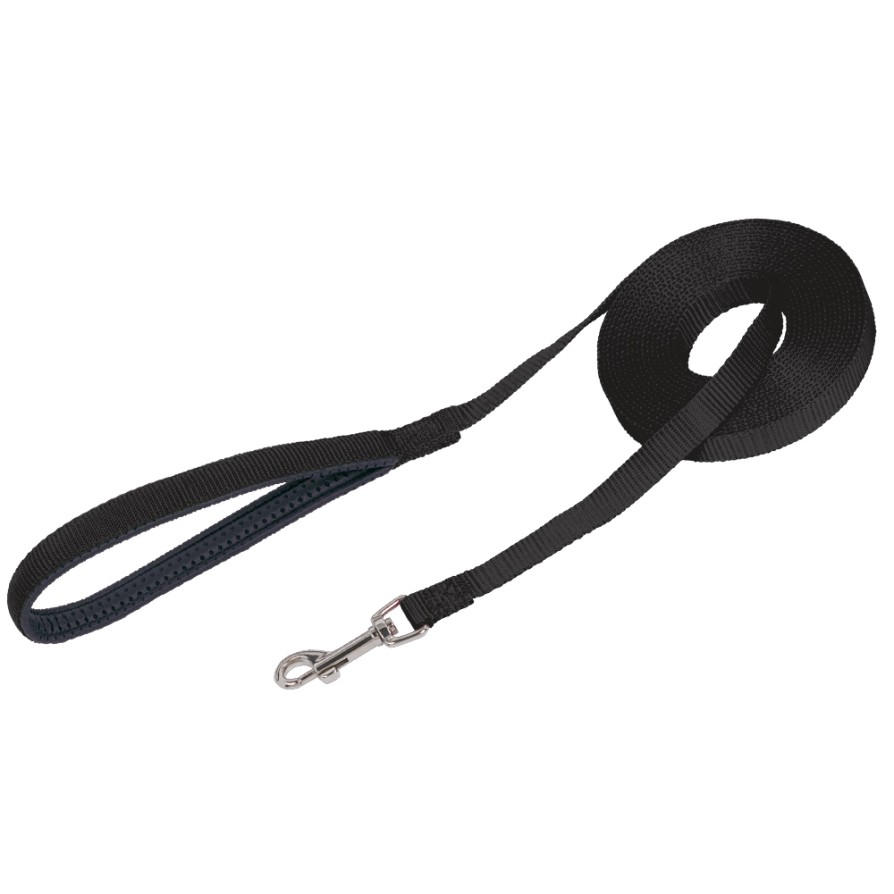 NOBBY-TRAINING Lease, Flat, 15m L: 1500cm, W: 15mm Black NOBBY