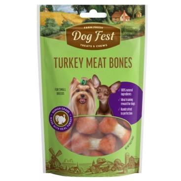 DOGFEST Small-Turkey Meat Bones 55gr