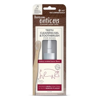 TROPICLEAN ENTICERS Teeth Cleaning Gel S/M Smok.Bacon
