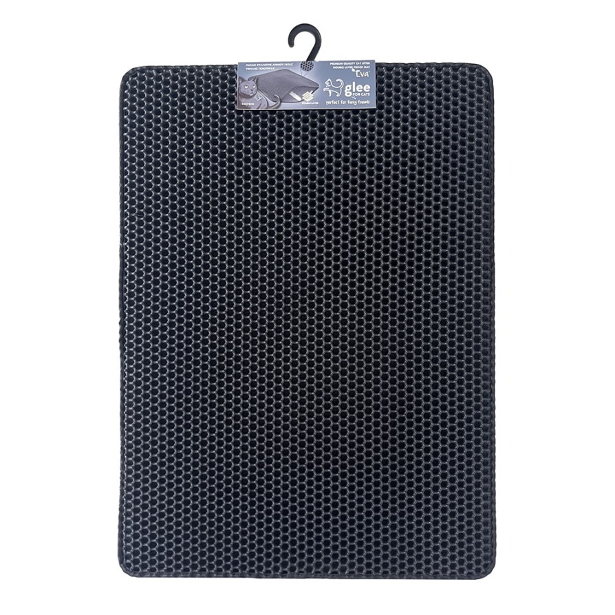 GLEE ΠΑΤΑΚΙ ΤΟΥΑΛΕΤΑΣ ΔΙΠΛΗΣ ΣΤΡΩΣΗΣ EVA ΜΑΥΡΟ 55x75cm GLEE