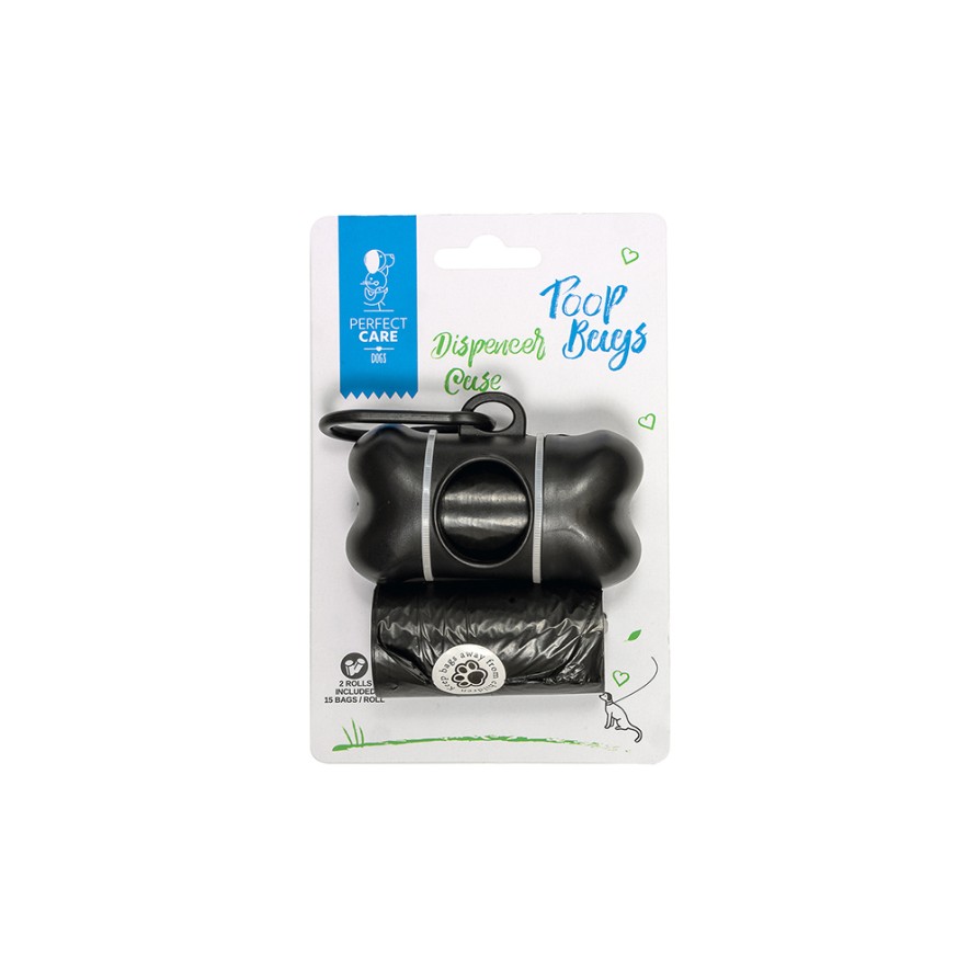 PERFECT CARE ΘΗΚΗ POOP BAGS 2 ΡΟΛΑ ΜΑΥΡΟ PERFECT CARE