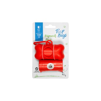 PERFECT CARE ΘΗΚΗ POOP BAGS 2 ΡΟΛΑ ΚΟΚΚΙΝΟ