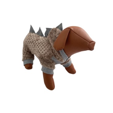 WOOF Μπλουζάκι ολόσωμο &ldquo;δεινόσαυρος&rdquo; φλις soft ΜΠΕΖ XL S1:28, S2:44, L:35