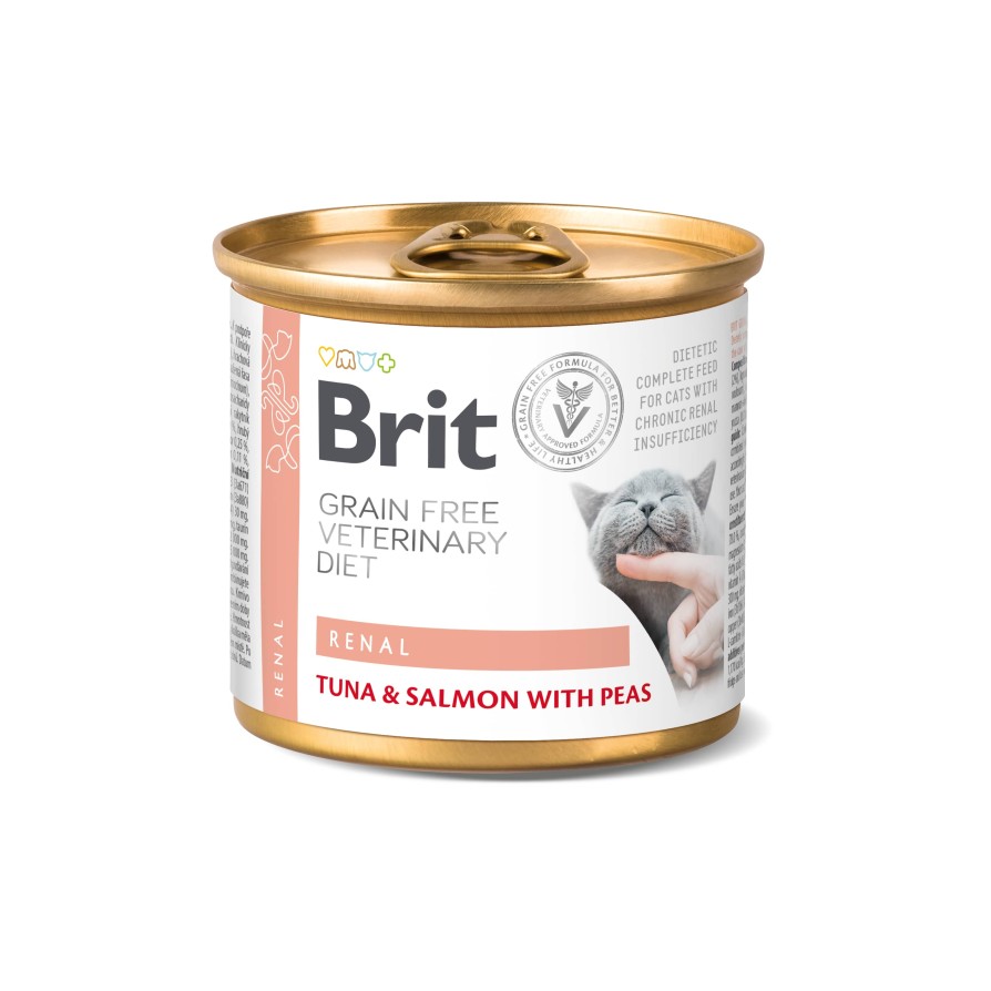 BRIT VD GF CAT CAN RENAL 200GR ΥΓΡΗ ΤΡΟΦΗ