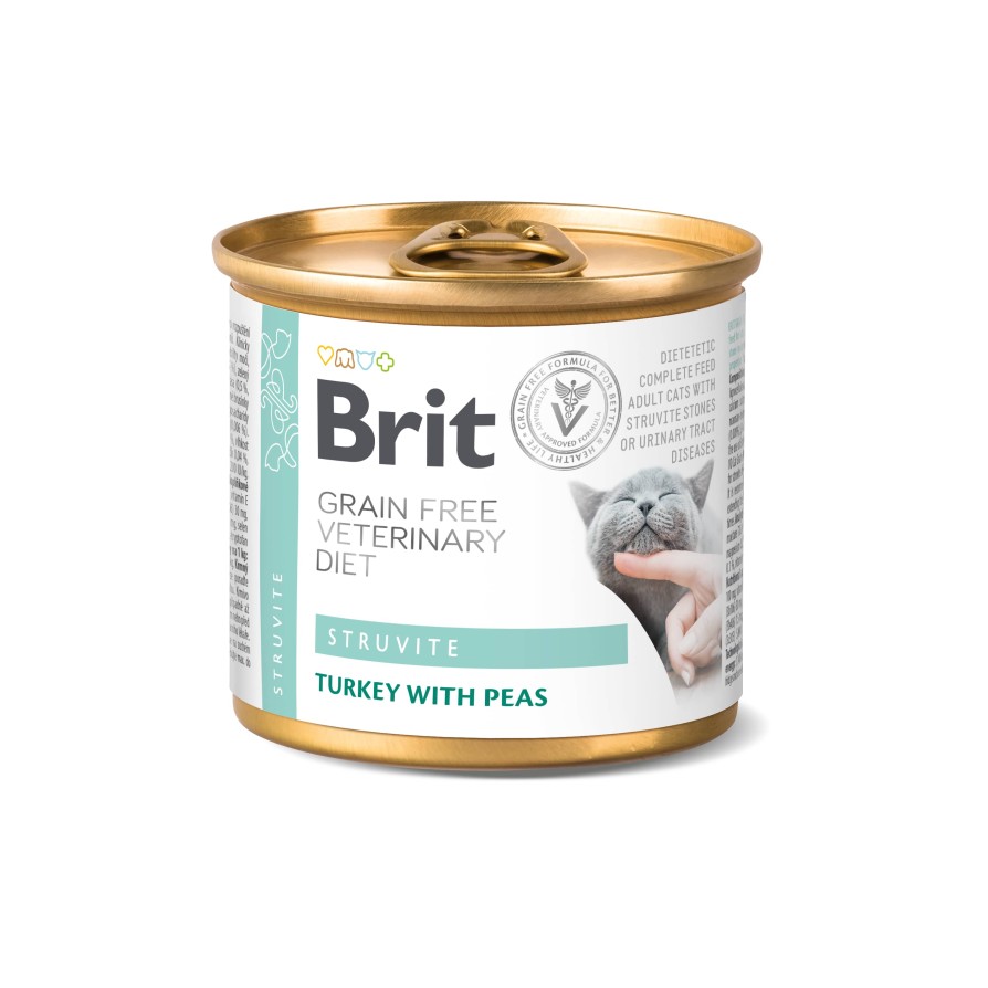 BRIT VD GF CAT CAN STRUVITE 200GR ΥΓΡΗ ΤΡΟΦΗ