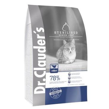 DR.CLAUDER'S Cat Sterilized-Senior-Light Κοτόπουλο με ψάρι 1,5kg