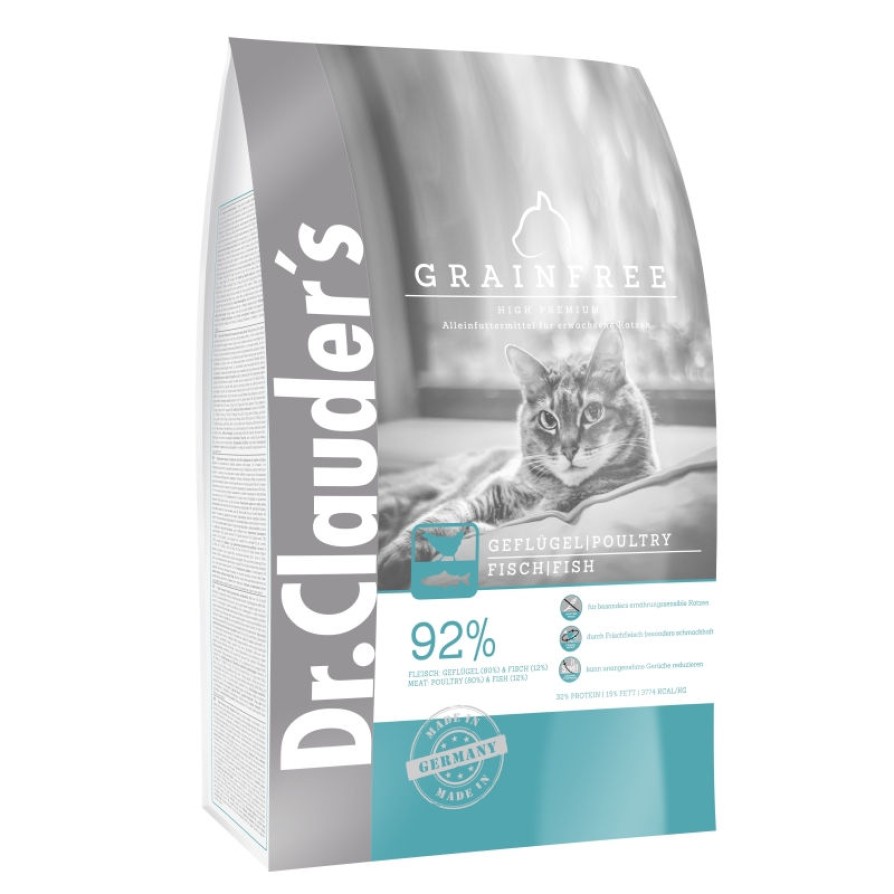 Dr. Clauder’s cat grain free κοτόπουλο με ψάρι 1,5kg DR.CLAUDERS