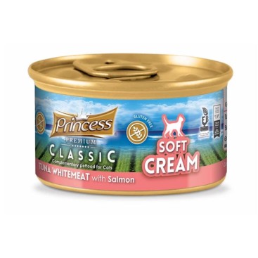 PRINCESS CLASSIC SOFT CREAM Λευκό Κρέας Τόνου με Σολομό 50gr