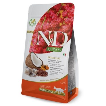 N&D CAT SKIN QUINOA HERR COCONUT 5KG