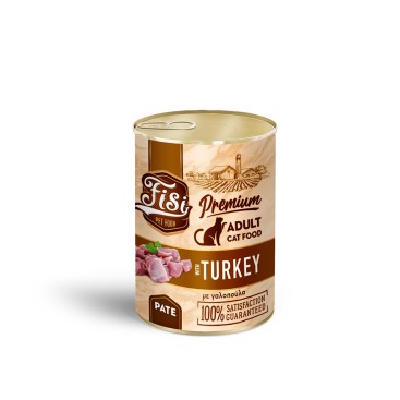 FISI CAT ADULT ΠΑΤΕ με Γαλοπούλα 400gr