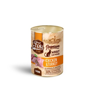 FISI CAT ADULT σε Σάλτσα Κοτόπουλο με Γαλοπούλα 400gr