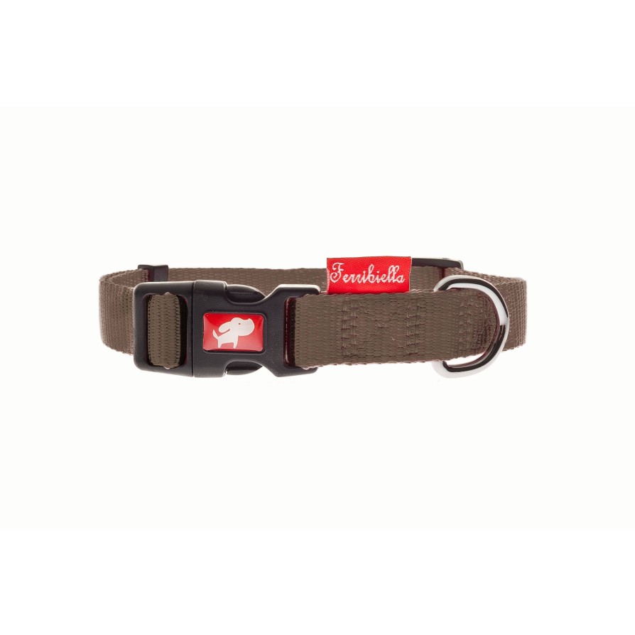 ΠΕΡΙΛΑΙΜΙΟ ADJUSTABLE NYLON M 20MM BROWN FERRIBIELLA