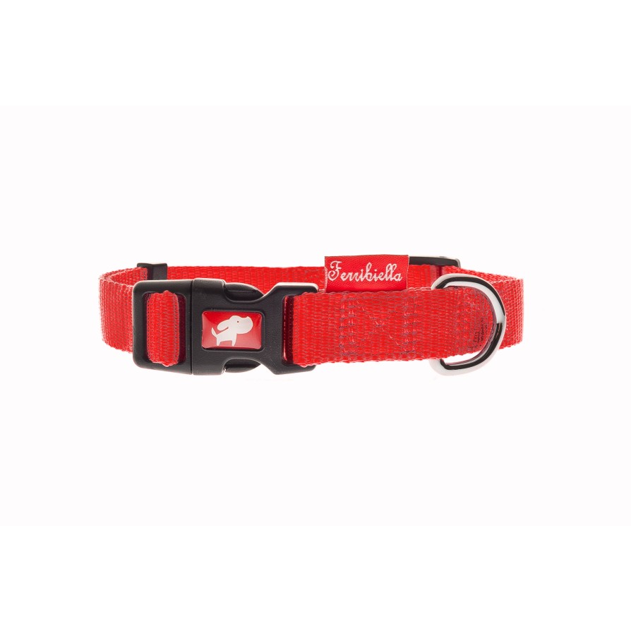 ΠΕΡΙΛΑΙΜΙΟ ADJUSTABLE NYLON L 25MM RED FERRIBIELLA