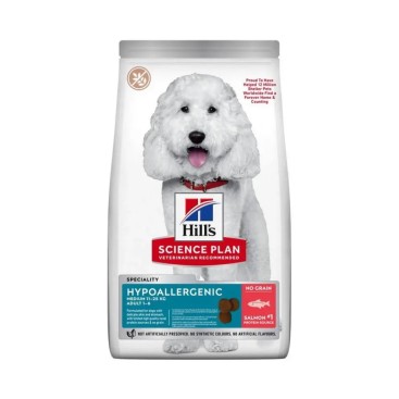 HILL'S SP CANINE Adult Hypoallergenic Small&Mini Σολομός 1,2kg + 300gr Δώρο