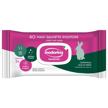 INODORINA Rodents Wipes 40pc