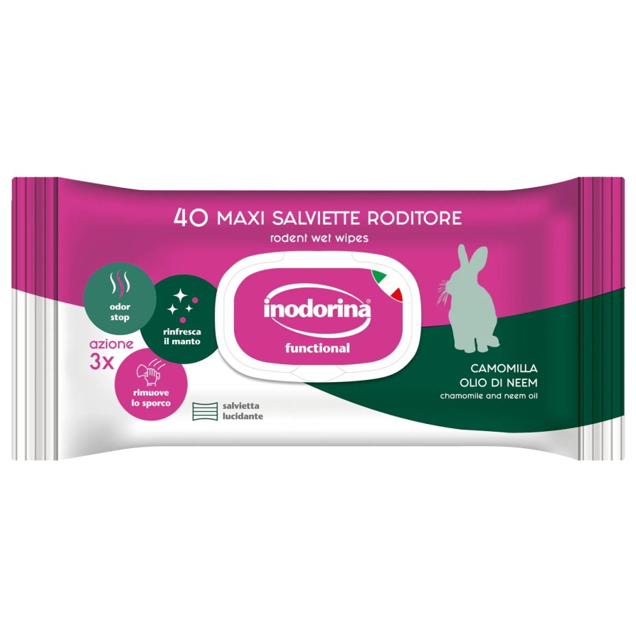 INODORINA Rodents Wipes 40pc INODORINA