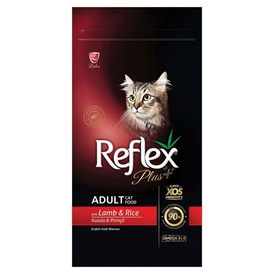 REFLEX PLUS CAT ADULT LAMB 15KG REFLEX