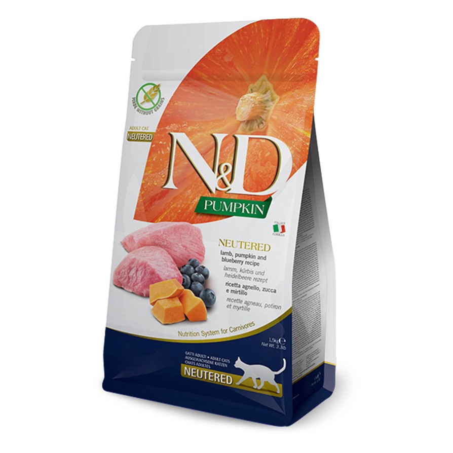 ND CAT PUMPKIN LAMB & BLUEBER NEUTER 300GR FARMINA