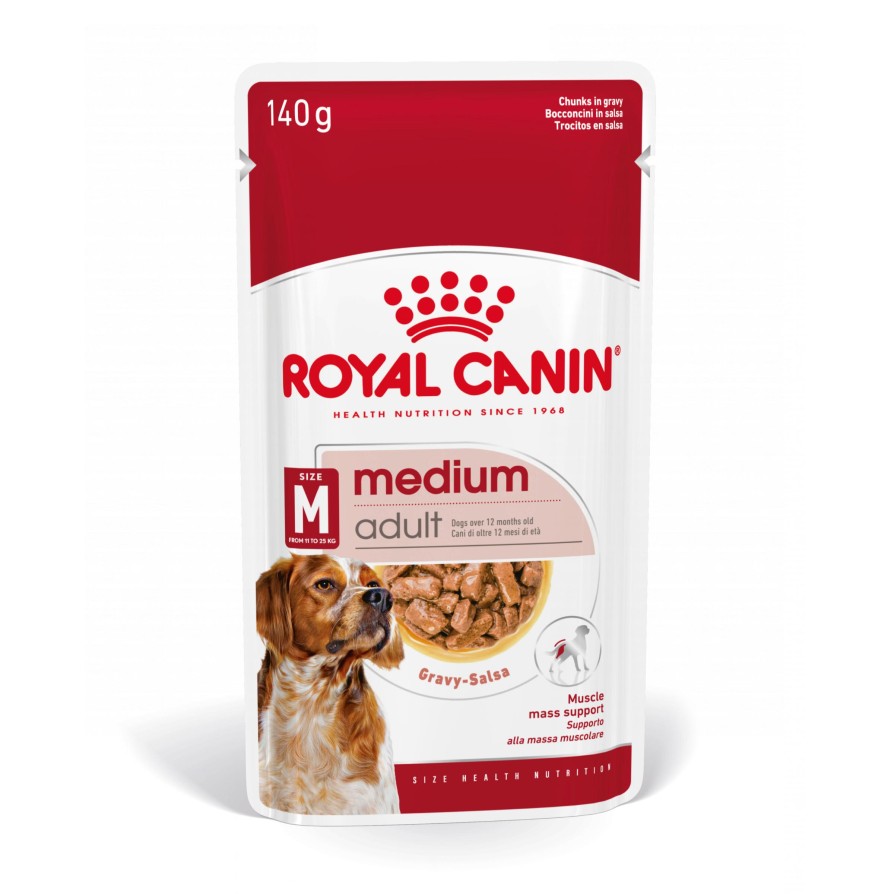 ROYAL CANIN ΦΑΚΕΛΑΚΙ MEDIUM ADULT 140GR ROYAL CANIN