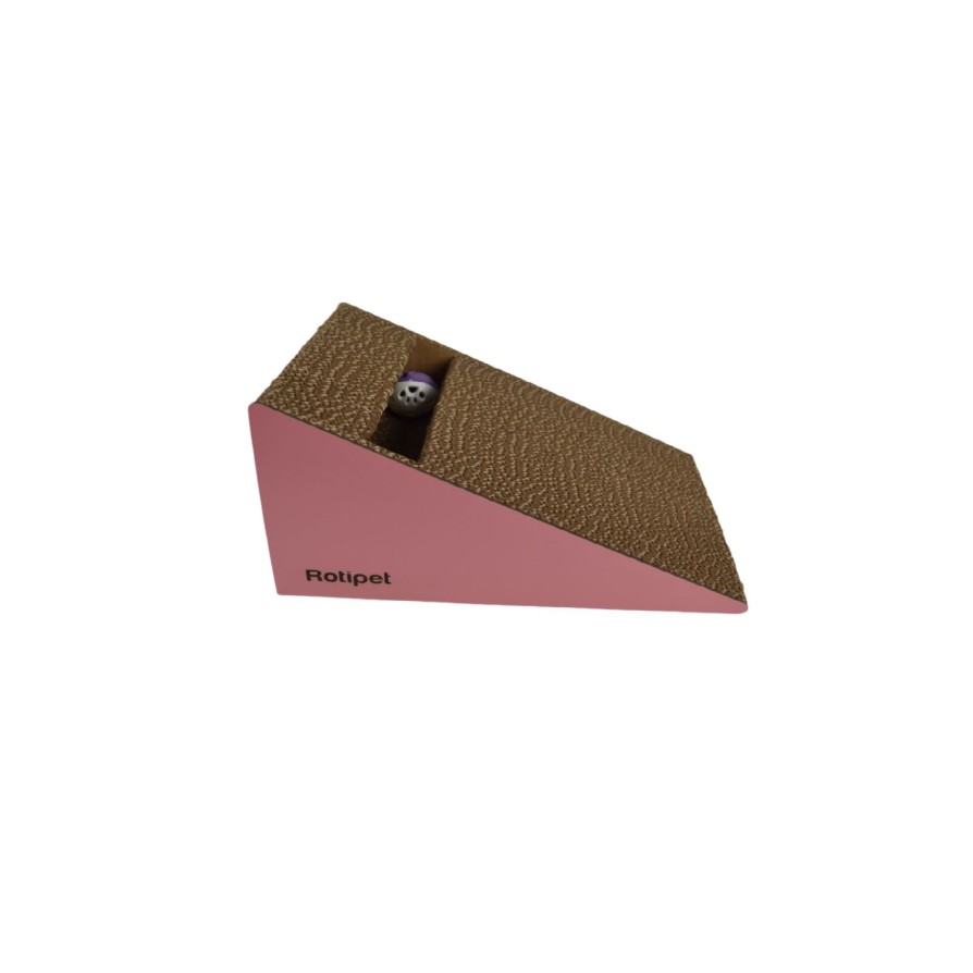 ROTIPET NOISY CAT SCRATCHER SML COTTON PINK 27,5x20x14cm ROTIPET