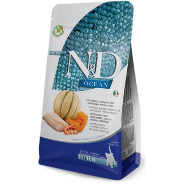 N&D CAT OCEAN CODFISH & PUMPKIN KITTEN 5KG