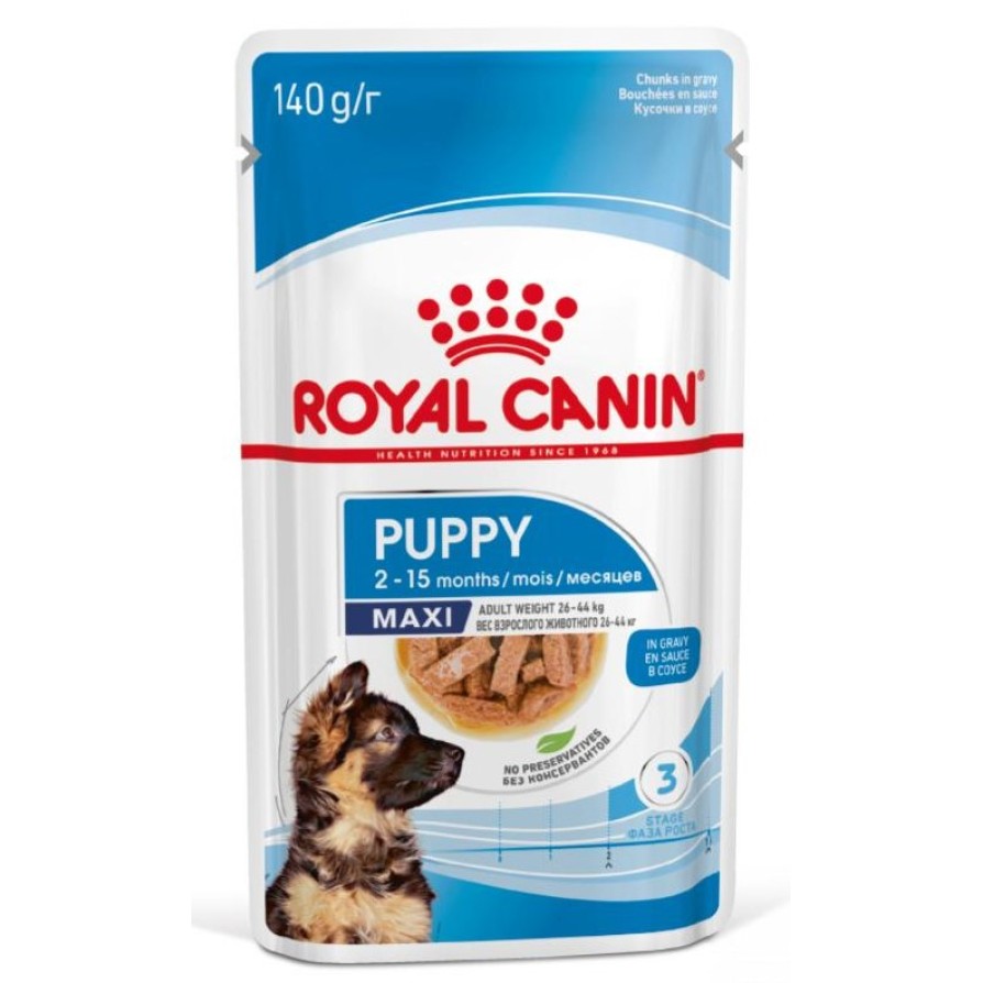 ROYAL CANIN ΦΑΚΕΛΑΚΙ MAXI PUPPY 140GR ROYAL CANIN
