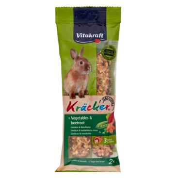 VITAKRAFT KRACKER DUO για Κουνέλια με Λαχανικά & Παντζάρι 2sticks