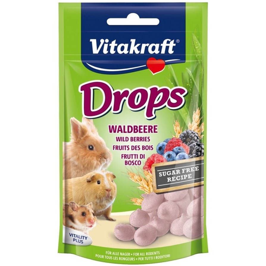 VITAKRAFT DROPS WILDBERRY RABBIT 75GR VITAKRAFT