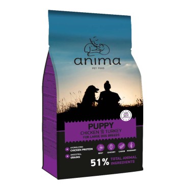 ANIMA PUPPY LARGE CHICKEN & TURKEY 14KG