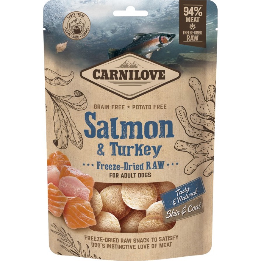 CARNILOVE SN Freeze Dried Raw Salmon&Turkey 60gr CARNILOVE