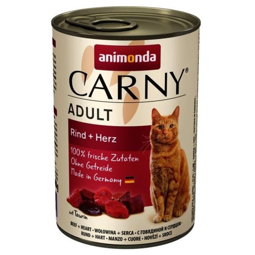 ANIMONDA CARNY ADULT CAT με ΒΟΔΙΝΌ & ΚΑΡΔΙΆ ΒΟΝΙΝΟΎ 400GR ANIMODA