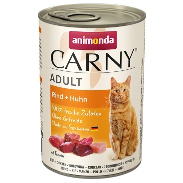 ANIMONDA CARNY ADULT CAT με Βοδινό & Κοτόπουλο 400GR