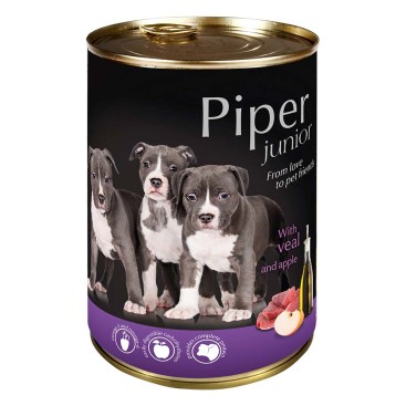PIPER JUNIOR ΜΟΣΧΑΡΙ & ΜΗΛΟ 400gr