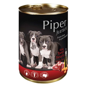 PIPER JUNIOR ΚΑΡΔΙΑ ΒΟΔΙΝΟΥ & ΚΑΡΟΤΟ 400gr