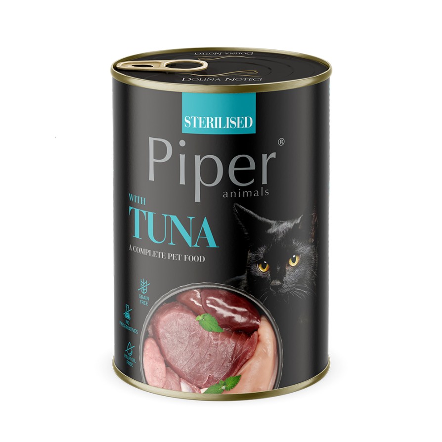 PIPER CAT ADULT STERILISED TONOΣ 400GR PIPER