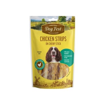 DOGFEST Adult Chicken strips stick 90gr