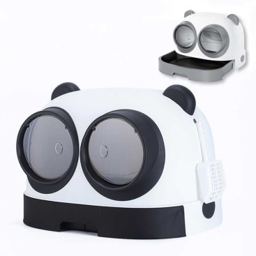 GLEE Litter Box CHLOE Black - White | L54,1 x W43,7 x H38,9 cm