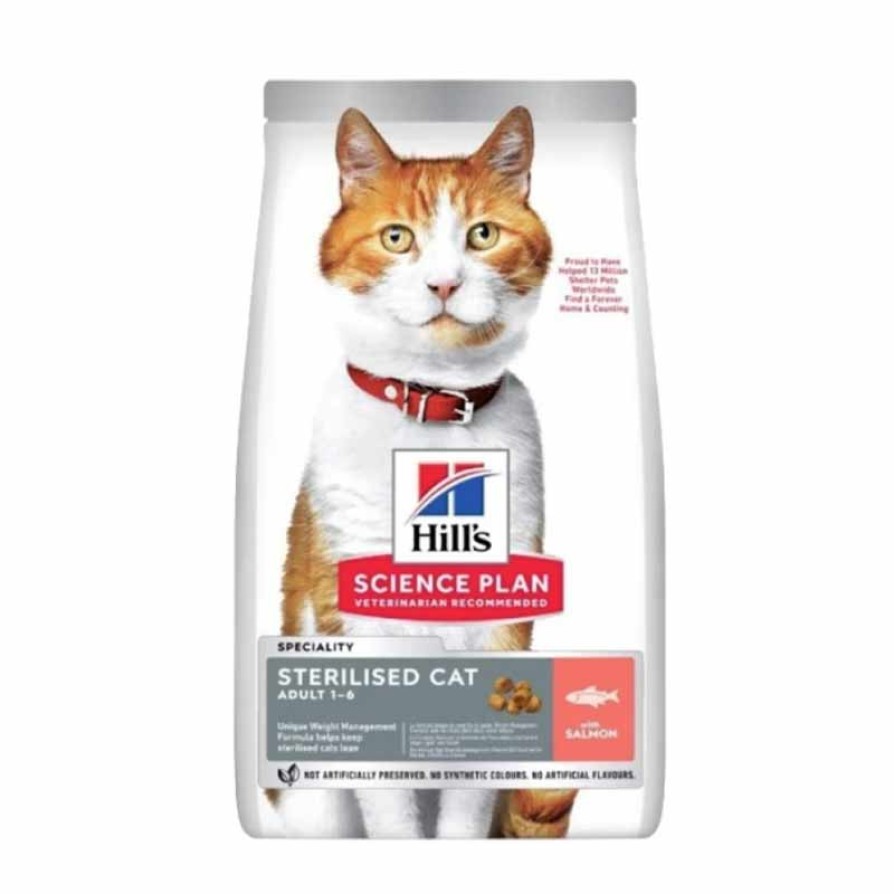HILL'S SP Adult Sterilised Cat Salmon 2Kg+1Kg Δώρο HILL S