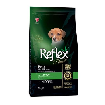 REFLEX PLUS MINI/SMALL JUNIOR με Κοτόπουλο 3KG
