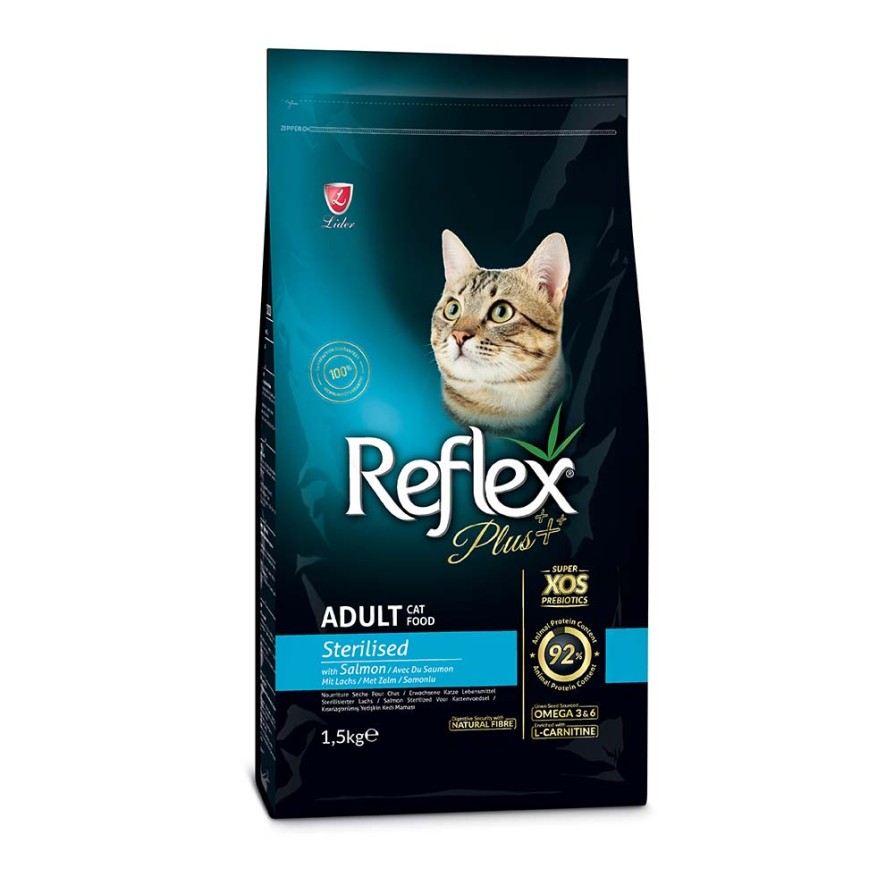 REFLEX PLUS CAT STERILIZED SALMON 1,5KG REFLEX