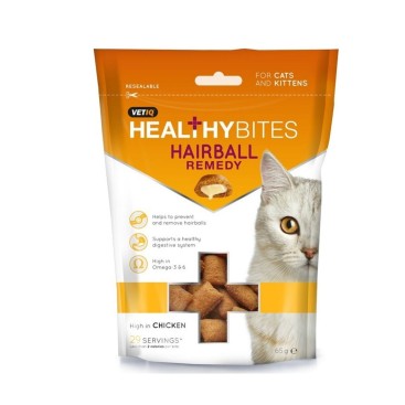 M&C HEALTHY BITES HAIRBALL FOR CATS & KITTENS 65gr