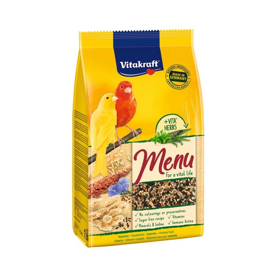 VITAKRAFT MENU VITAL ΤΡΟΦΗ για ΚΑΝΑΡΊΝΙΑ με ΜΈΛΙ 1KG VITAKRAFT