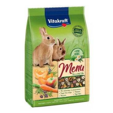 VITAKRAFT MENU VITAL Βασική τροφή για Κουνέλια 3kg
